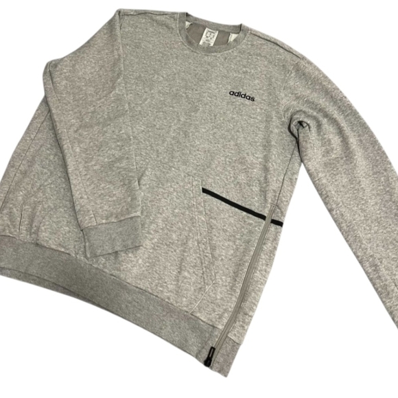 Adidas Crewneck Side Zip Sweatshirt Size Small - Picture 6 of 7